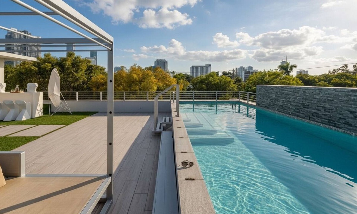 The Roads House | Brickell Luxury, Rooftop Pool, Ping Pong, City Views