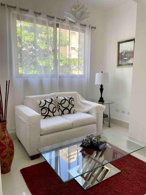 Ensanche Naco Apartment | Bright 1BR Apt, Private Parking, AC, Wifi, Balcony