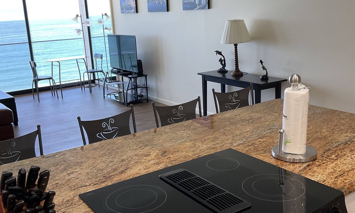 North Pacific Beach Condo | floor to ceiling windows,180 degree view of ocean, 11th floor