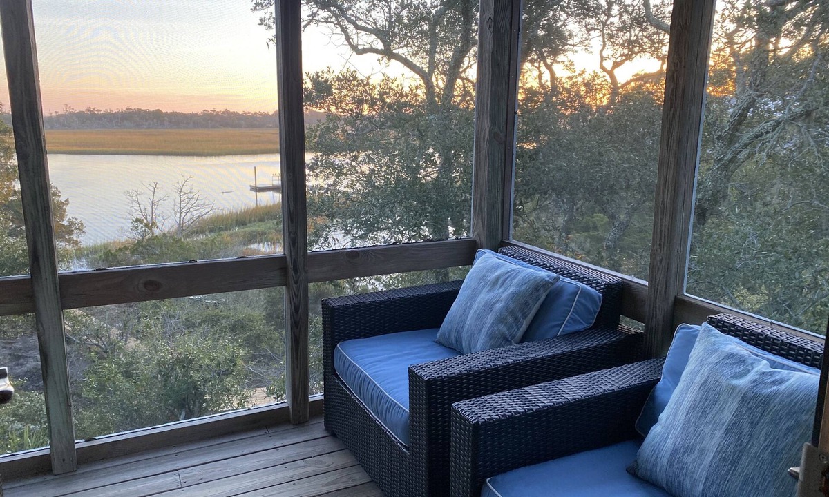 Bald Head Island Condo | Marsh Madness at Timbercreek 18A, Beautiful Creek Views, pool and creek access