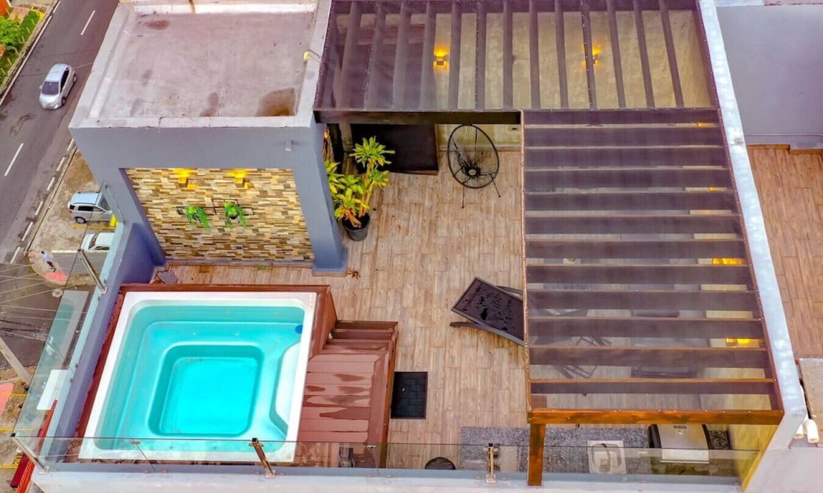 Downtown Santo Domingo Apartment | RL 604 Romantic Penthouse Pvt Terrace Jacuzzi with BBQ