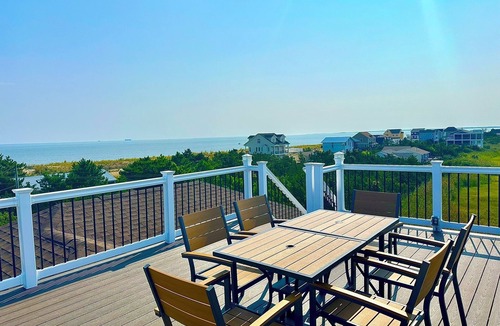 Broadkill Beach House | 360 Water Views I Steps to Beach I Rooftop & Screened Deck I Elevator I Dog Welc