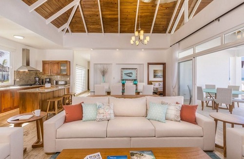 Playa Chiquita Villa | 4BD oceanfront guest-friendly villa with private pool, golf cart, gym, tennis!