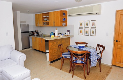 Dominicus Condo | Beachfront Bliss: Cozy 2-Bedroom Rental Sleeps 4-6 with the sand 10 meters away