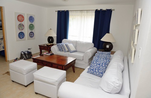 Dominicus Condo | Beachfront Bliss: Cozy 2-Bedroom Rental Sleeps 4-6 with the sand 10 meters away
