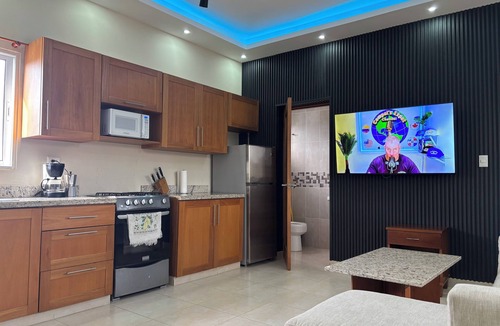 Villas Ana Maria Condo | Downtown Sosua One Bedroom Condo with onsite Bar and Cigar Lounge.