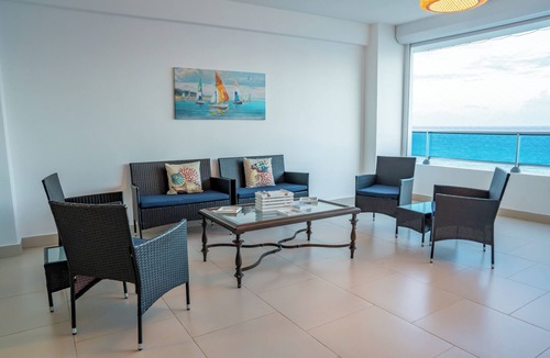 Guayacanes Apartment | Enjoy the Wonderful Ocean & Pool View from This 2BDR Apartment in Juan Dolio