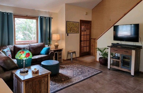 Pagosa Springs House | Family Retreat across from Lake, end unit w/ deck/yard, easy access launch boats