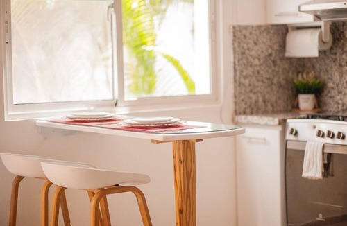 Dominicus Apartment | Minimalist and modern apartment meters away from the beach, 5 pools, garden.