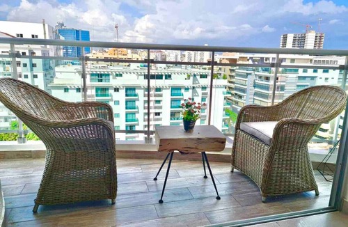 Downtown Santo Domingo Condo | Stylish, Upscale City Center Condo, Rooftop Terrace with Amazing City Views.