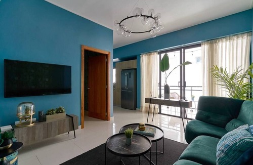 Downtown Santo Domingo Apartment | [The~Natural~Blues] @DowntownSD +Pool+Gym+Centric