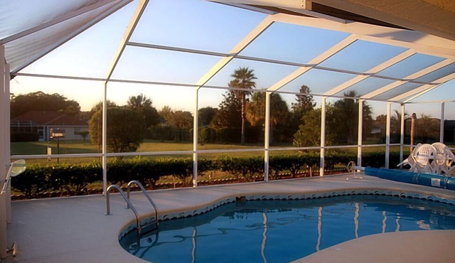 4-bedroom villa with solar heated pool