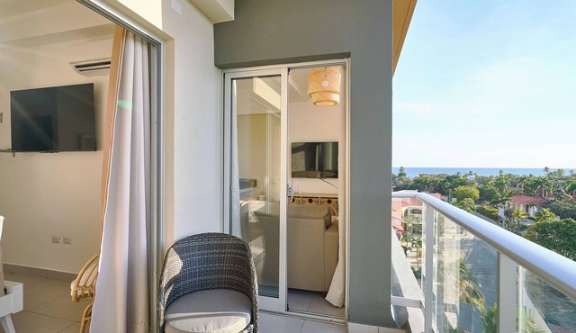 Caribbean Sunset Soak Apt.In the center of town, steps from the Juan Dolio Beach