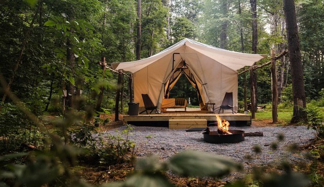 Gorgeous Safari Tent in the Lake George Area of the Adirondack Mountains, Perfect for a Family Weekend Away