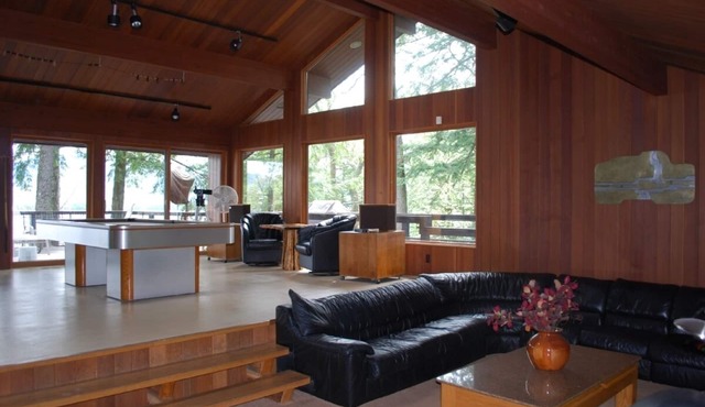 Lakefront home with dock and private beach. 2 weeks in August still available.
