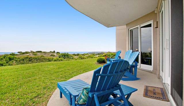 Luxe, Updated, Oceanfront Condo with Ground-Floor Patio, WiFi & Shared Pool