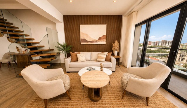 Stylish Penthouse 2 Floors 5 min Juanillo Beach