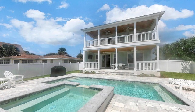 Surf-N-Santa, 6 BR/4 BA, Private Pool with Hot Tub, West End PCB, Sleeps 18