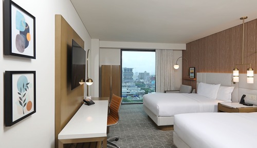 Standard Double Room, 2 Double Beds, City View